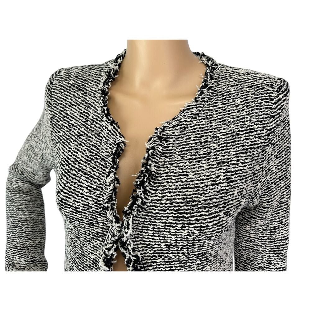 IRO Azure Boucle Jacket Black Ecru 36 US Size 4 - Picture 7 of 11